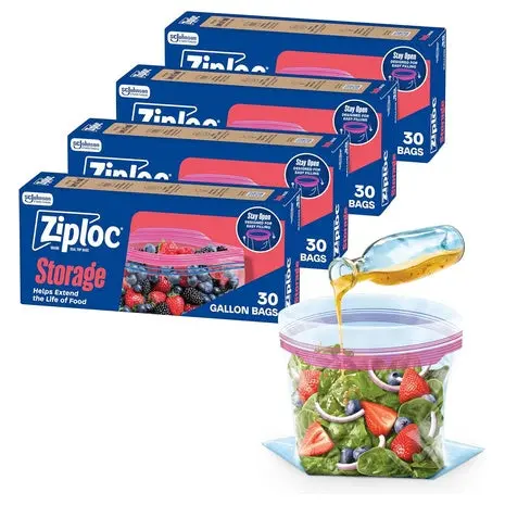 120 Ziploc Gallon Food Storage Bags 1