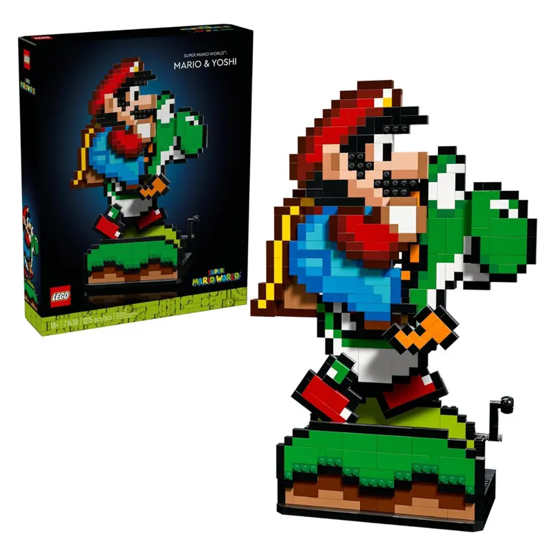1215-Piece Lego Super Mario World: Mario & Yoshi (71438) 1