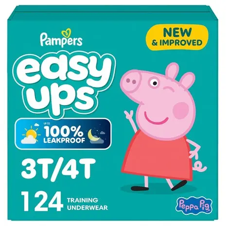 124 Size 3T-4T Pampers Easy Ups Peppa Training Pants 1