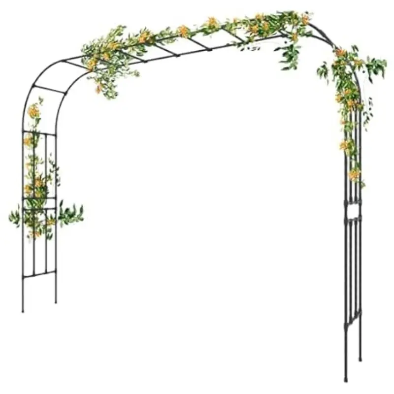 126"L X 94.5"H Bukliyn Garden Arch Arbor Trellis 1