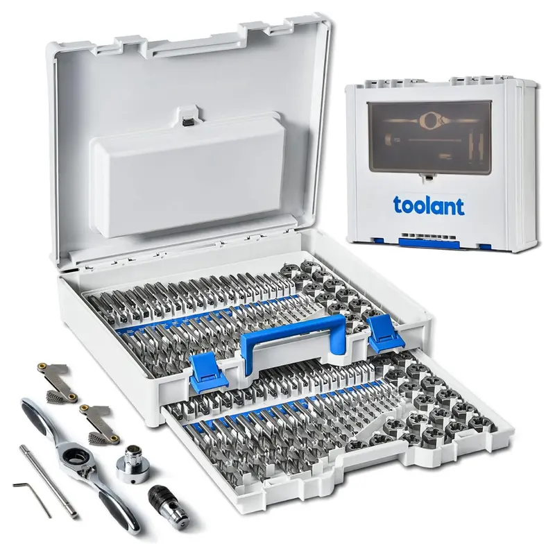 127-Piece Ratcheting Sae/Metric Tap & Die Set With Drill Bit 1