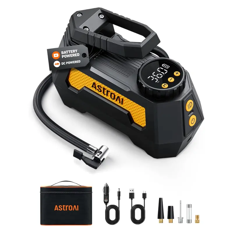 12V Dc Portable Tire Inflator Air Compressor 1