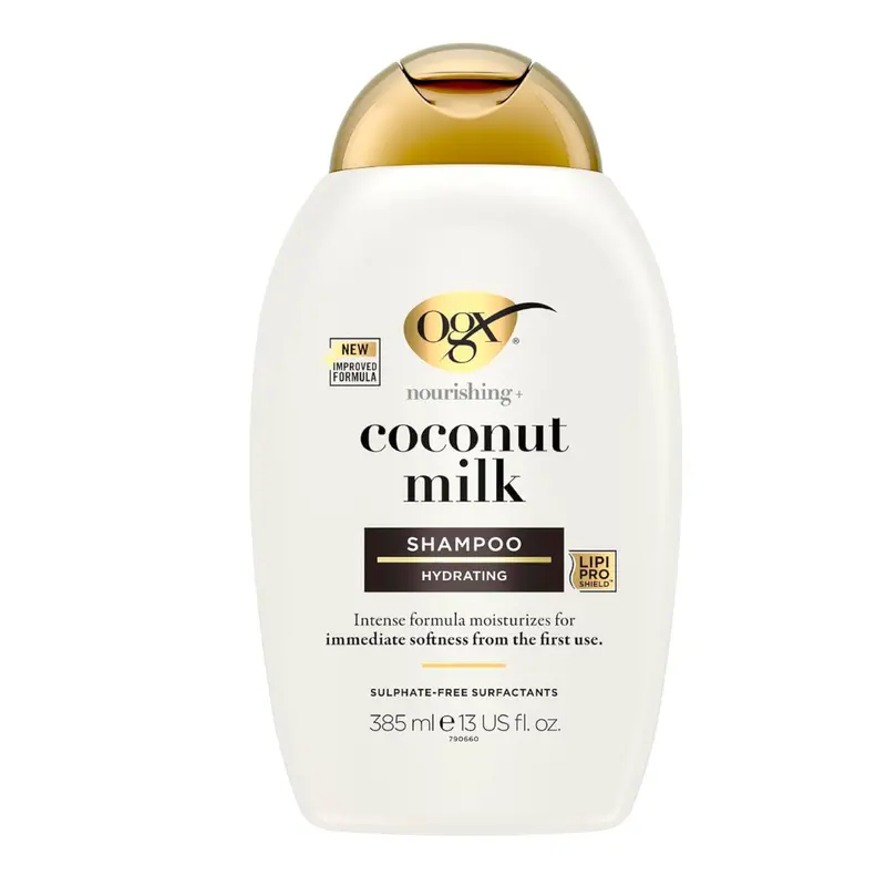 13 Fl. Oz Ogx Nourishing + Coconut Milk Moisturizing Shampoo 1