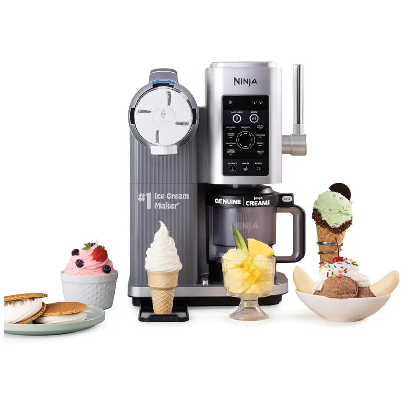 13-In-1 Ninja Creami Scoop & Swirl Ice Cream & Soft Serve Maker W/ 2-Pints 1