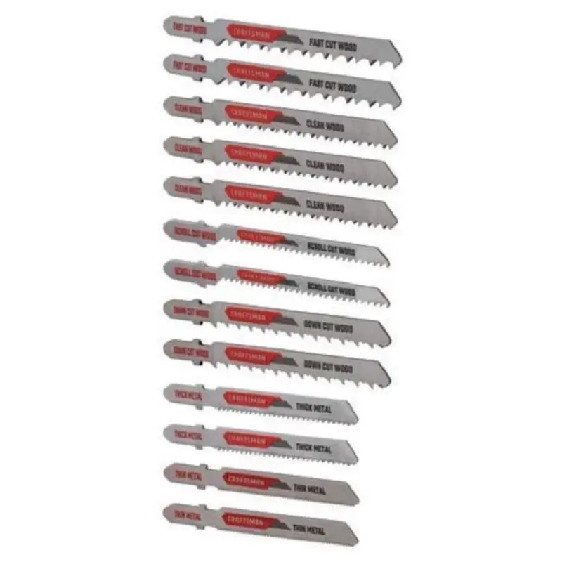 13-Piece Craftsman T-Shank Jigsaw Blades Set 1