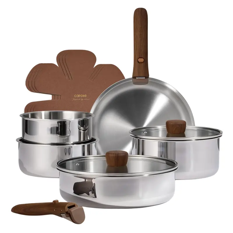 13-Pieces Carote Stainless Steel Cookware Set 1