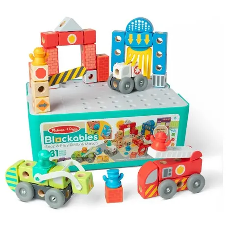 131-Piece Melissa & Doug Blockables Deluxe City Play Set 1
