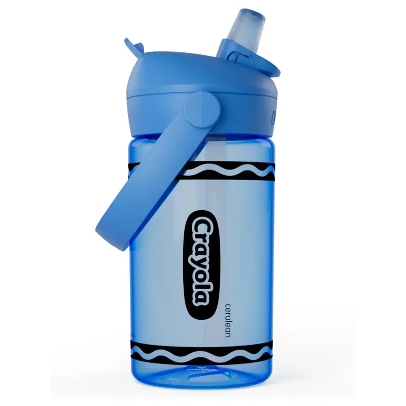 14 Oz Kids Lightweight Crayola Flip Straw Water Bottle 1