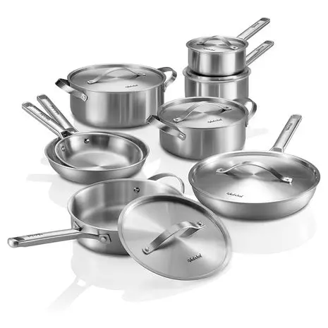 14 Piece Stainless Steel Cookware Set 1