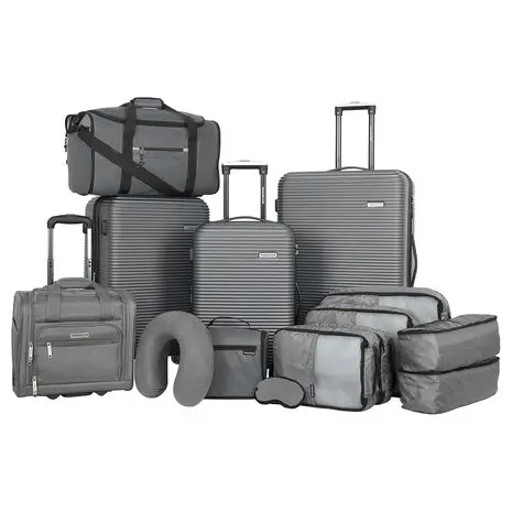 14-Piece Travelers Club Riddock Luggage & Accessory Set 1