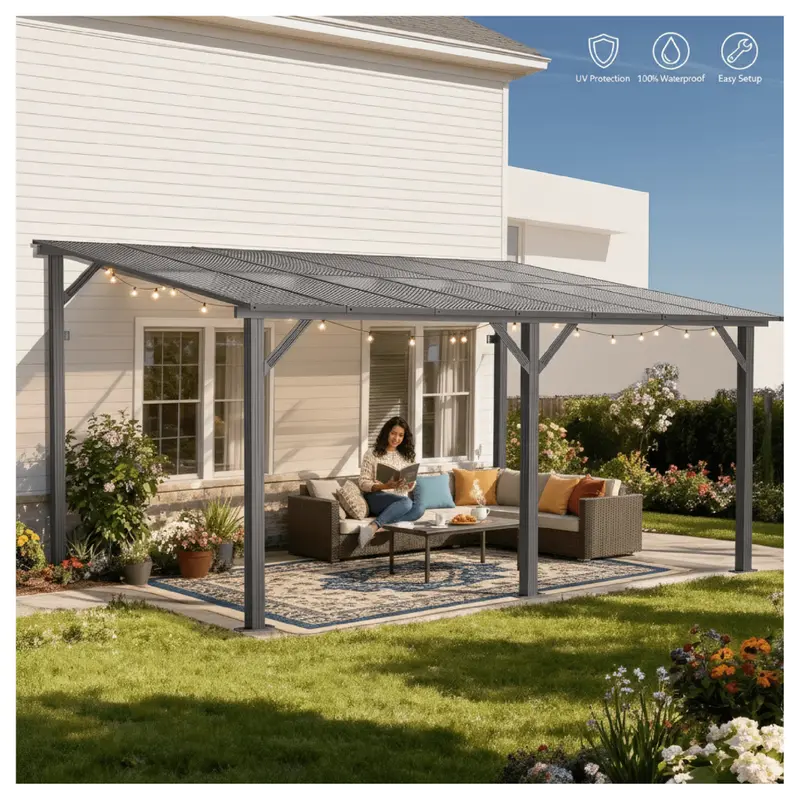 14' X 10' Aluminum Hardtop Patio Pergola 1