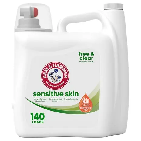 140 Loads Arm & Hammer Sensitive Skin Liquid Laundry Detergent 1