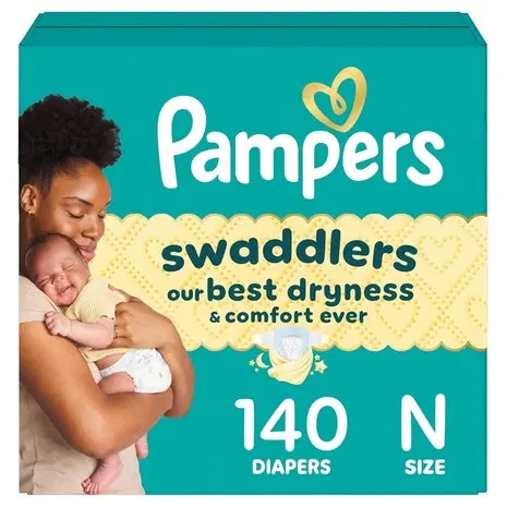 140 Size N Pampers Swaddlers Diapers 1