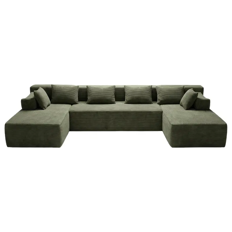 141'' Modular Sectional Pro Version U-Shape Boneless Sofa 1