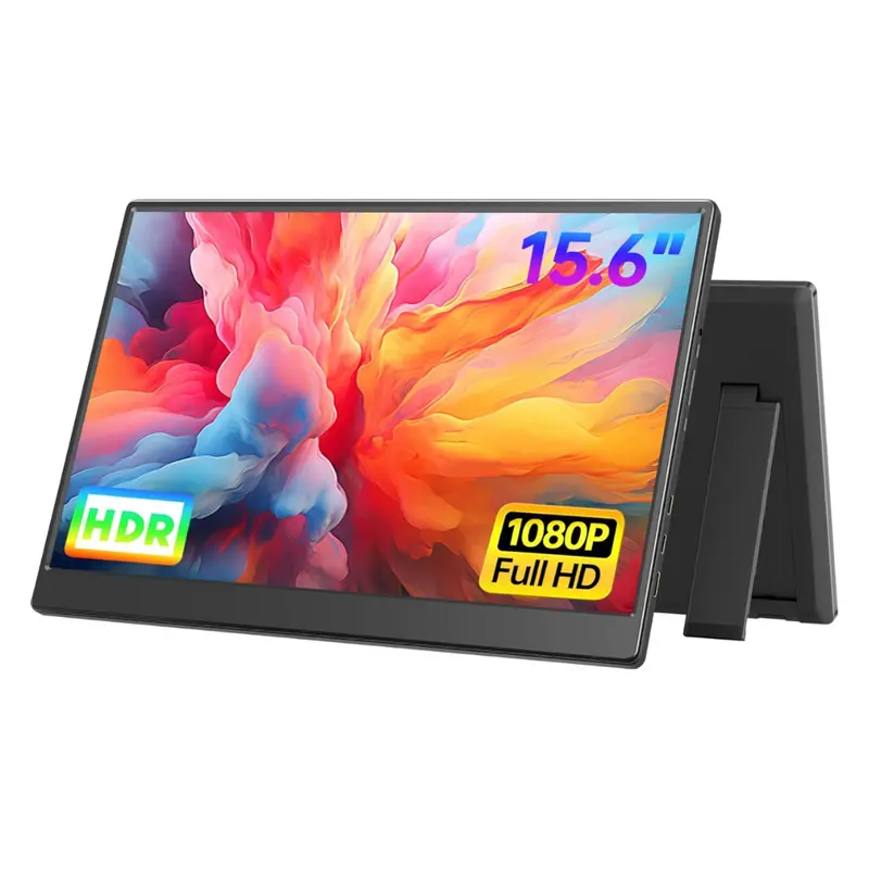 15.6" Ufyql 1920X1080 Fhd 60Hz Ips Portable Travel Monitor W/ Kickstand 1