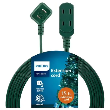 15-Ft Philips 3-Outlet Extension Cord 1