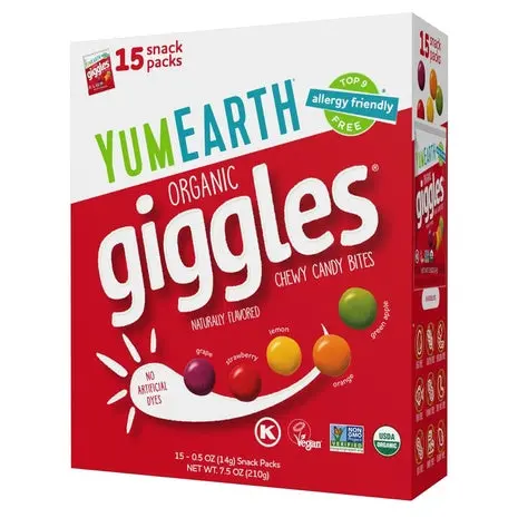 15-Pack Yumearth Giggles Chewy Candy 1