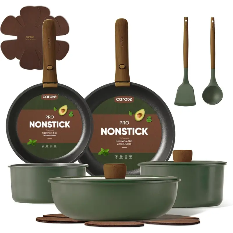 15-Piece Nonstick Cookware Set With Handle 1