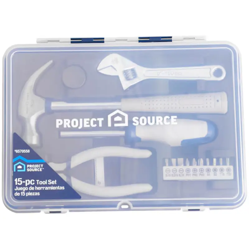 15-Piece Project Source Household Tool Set With Hard Case 1