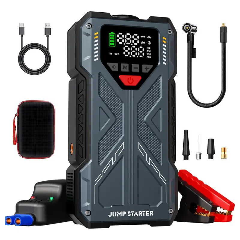 150 Psi Portable Jump Starter With Air Compressor 1