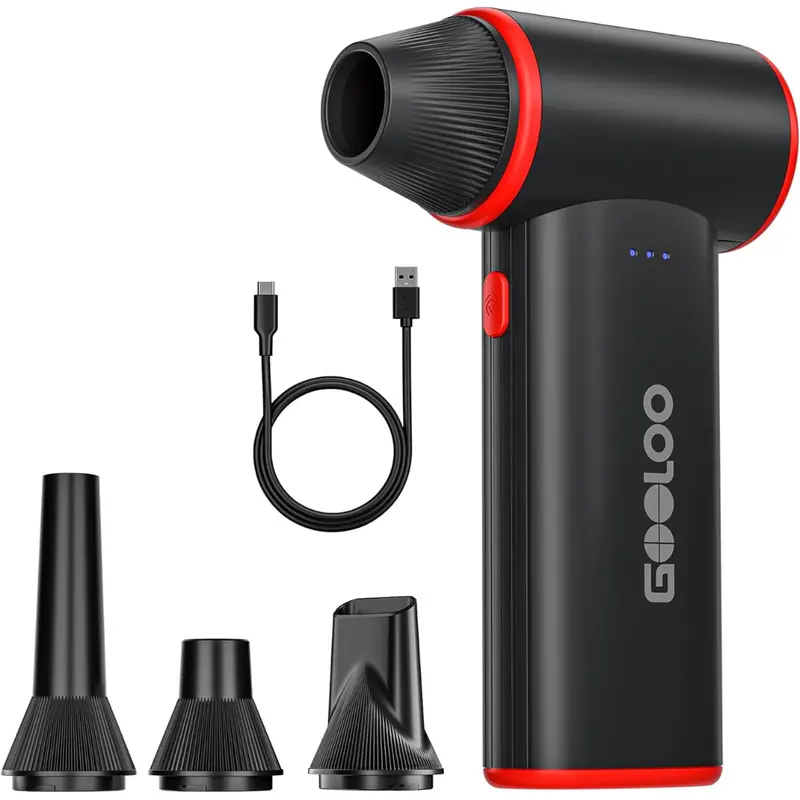 150000Rpm Usb-C Rechargeable Compressed Air Duster W/ 3-Speed 1