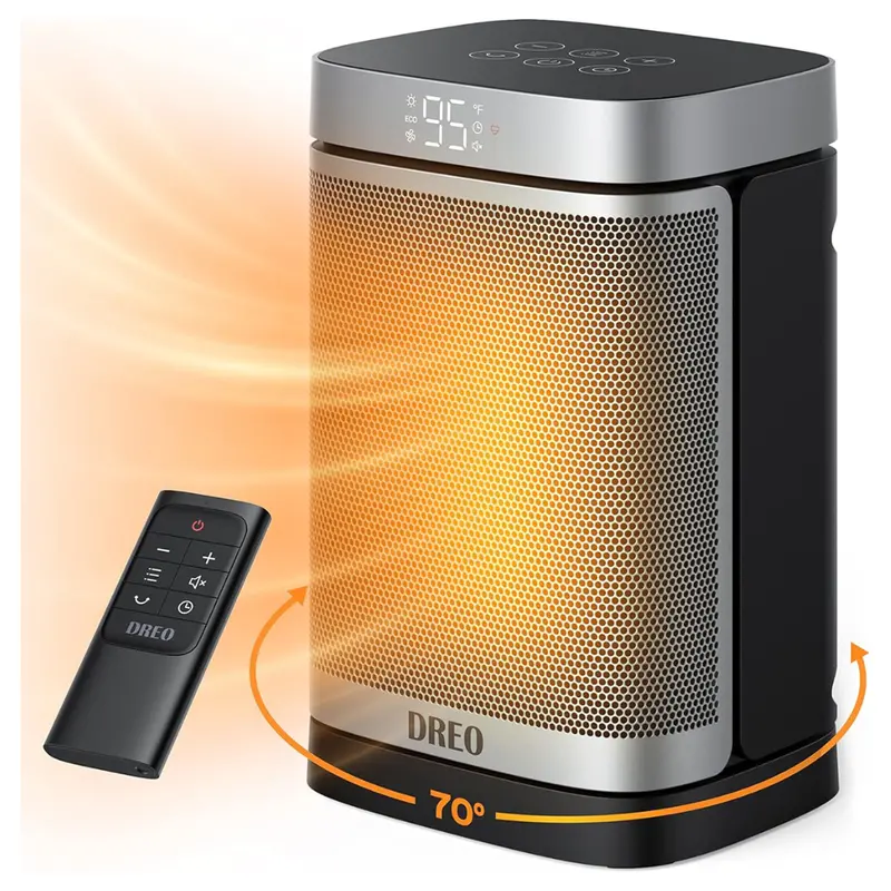 1500W Ptc Ceramic Electric Space Heater (Black) 1