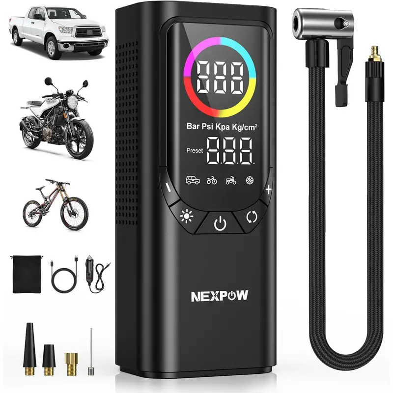 150Psi 9000Mah Cordless Air Compressor W/ Digital Tire Pressure Gauge 1