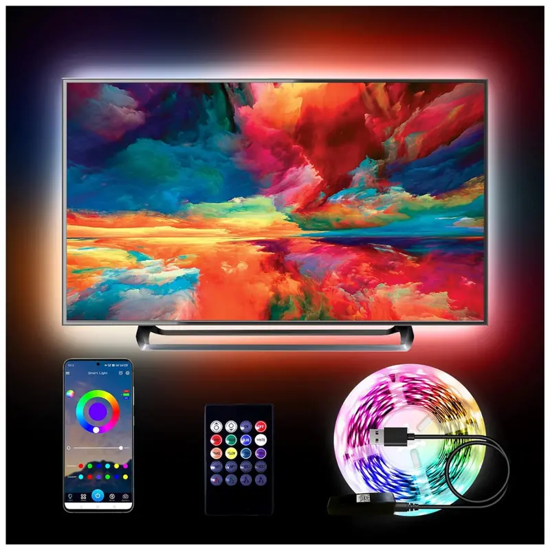 15Ft Rgb Led Tv Backlight For 50-65 Inch Tvs 1