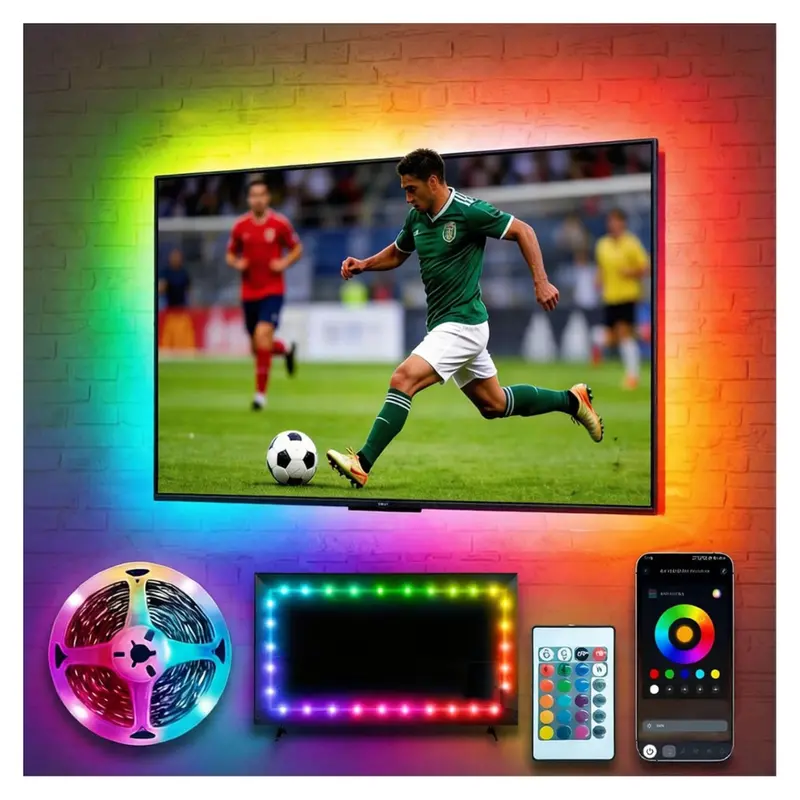 16.4Ft Led Music Sync Tv Lights 1