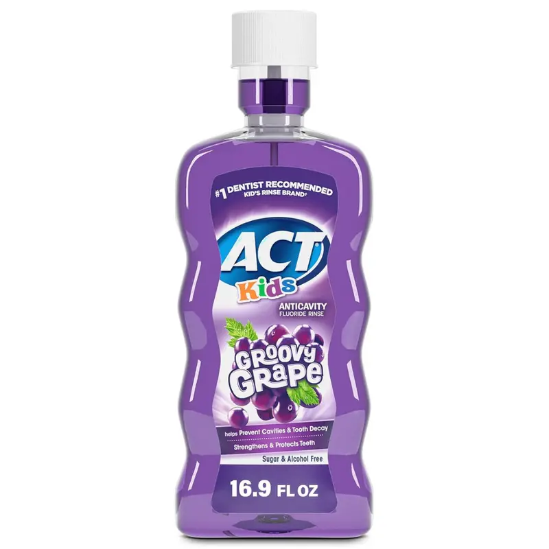 16.9 Fl. Oz. Act Kids Anticavity Fluoride Rinse Groovy Grape 1