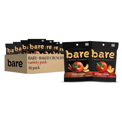 16 Bags Bare Baked Crunchy Variety Pack 1