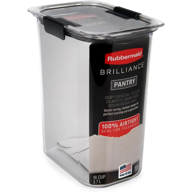 16-Cup Rubbermaid Airtight Food Storage Container W/ Lid 1