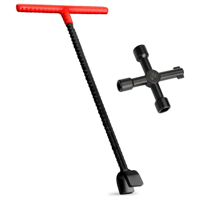 16" Eapele Water Meter Key Enforced Steel T-Handle 1