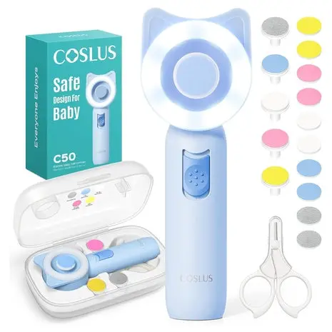 16-In-1 Electric Baby Nail Trimmer With Led Light 1