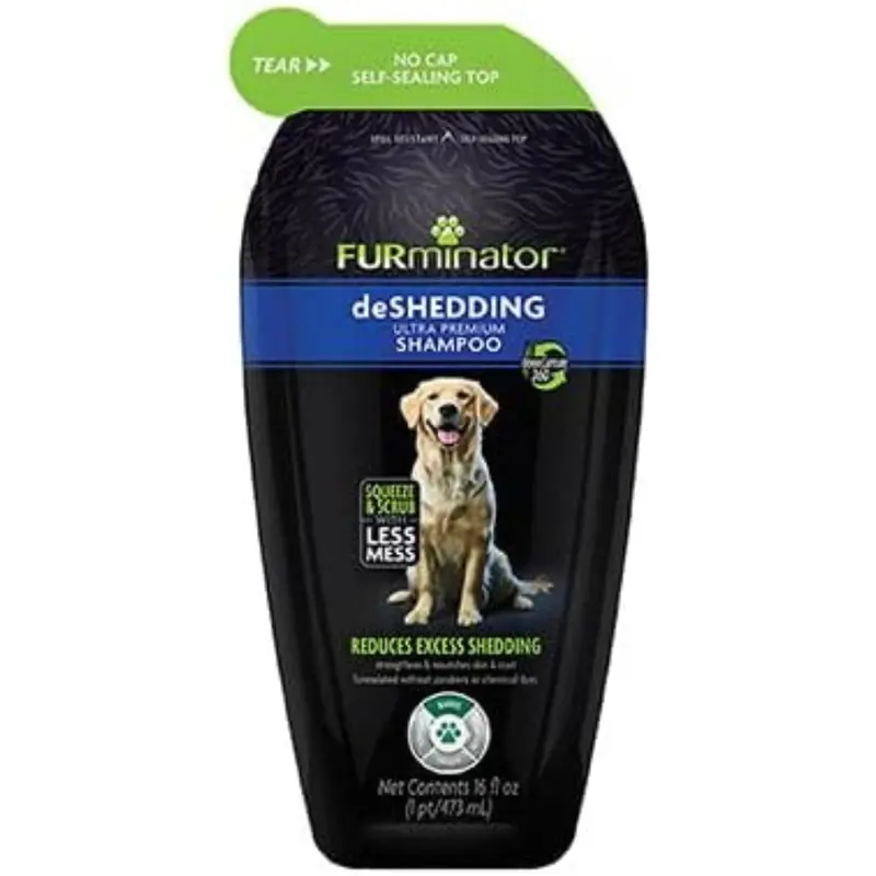 16 Oz Furminator Deshedding Shampoo Squeezable Pouch 1