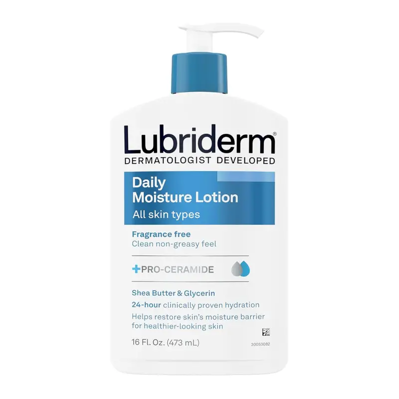 16-Oz Lubriderm Fragrance Free Daily Moisture Lotion + Pro-Ceramide 1