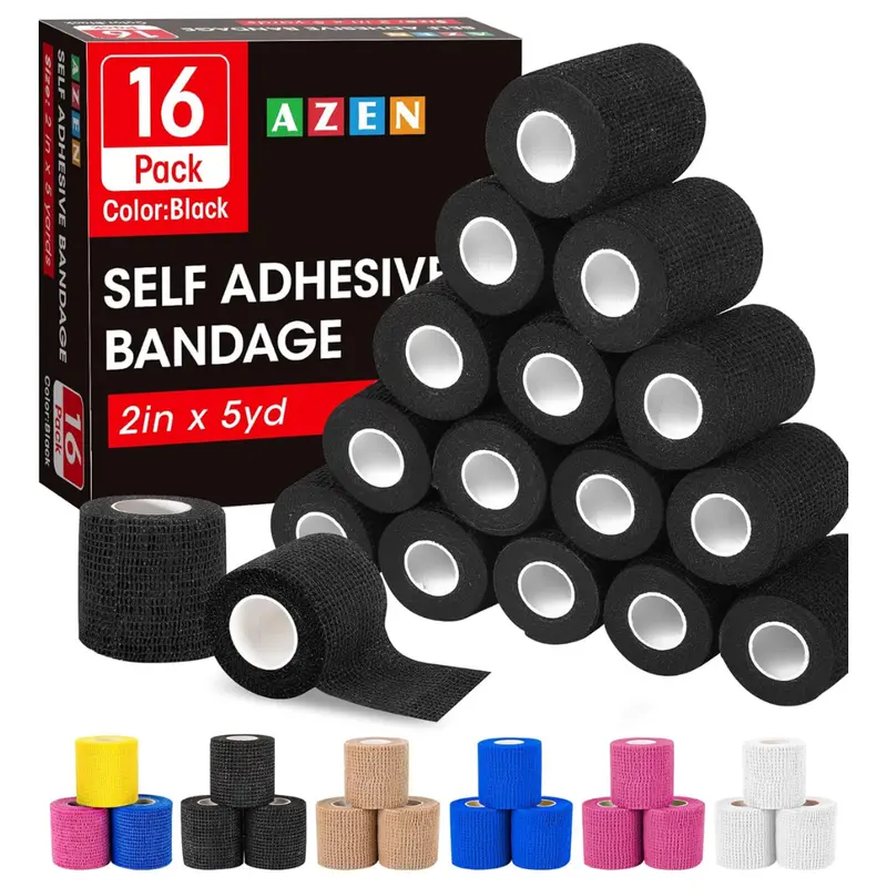 16-Pack Azen Self Adhesive Bandage Athletic Tape 1