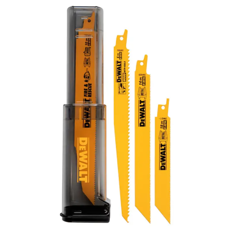 16-Pack Dewalt Toughcase Bi-Metal Reciprocating Saw Blade Set 1