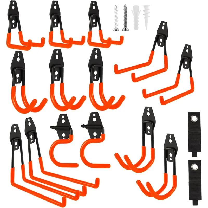 16 Pack Heavy Duty Wall Storage Hangers Hooks 1