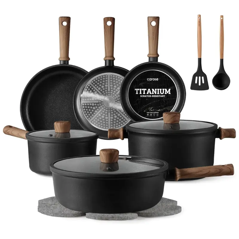 16-Piece Carote Nonstick Pots And Pans Set With Frying Pan 1