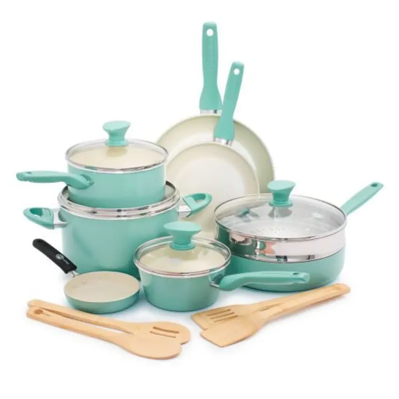 16-Piece Greenpan Rio Healthy Ceramic Nonstick Cookware Set 1