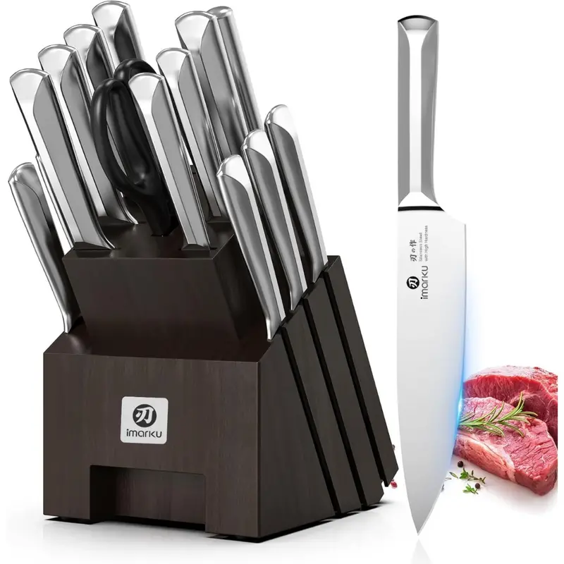 16-Piece High Carbon Japanese Stainless Steel Knife Sets 1
