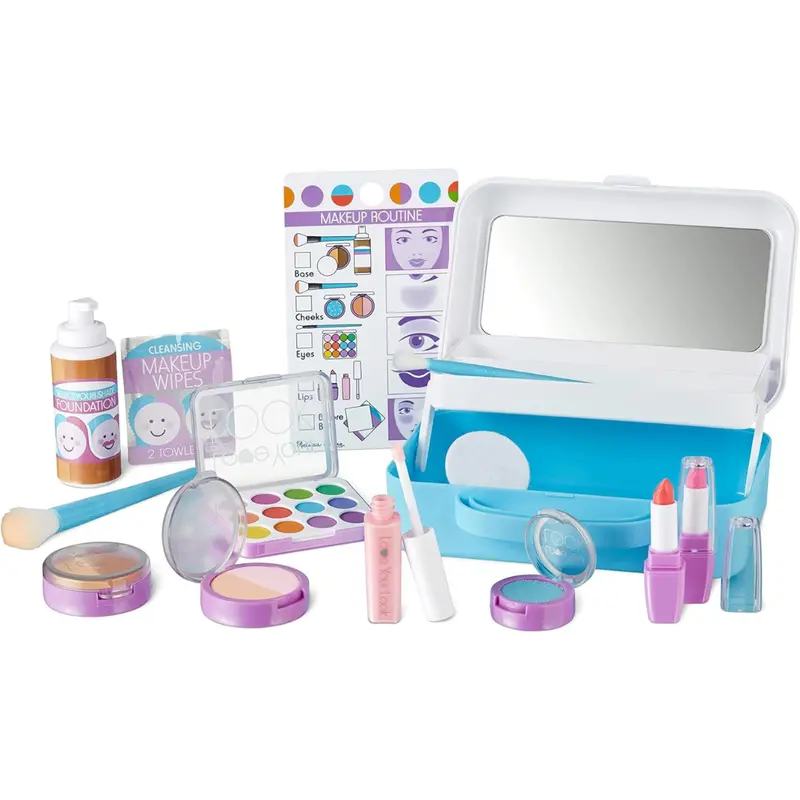 16-Piece Melissa & Doug Love Your Look Pretend Makeup Kit Playset 1