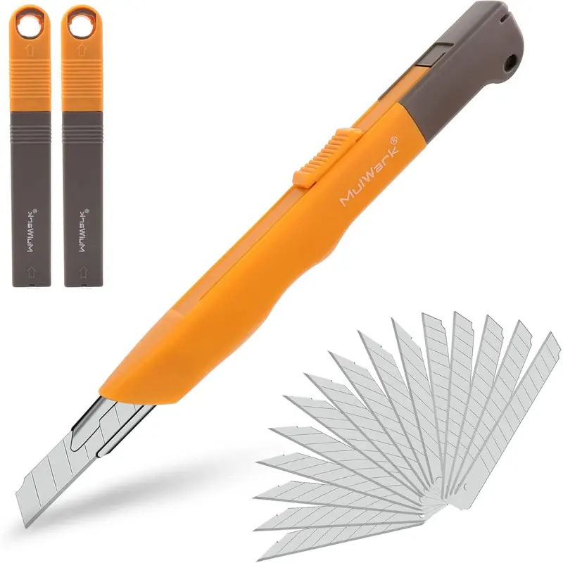 16-Piece Mulwark Heavy-Duty Retractable Utility Knife Set 1