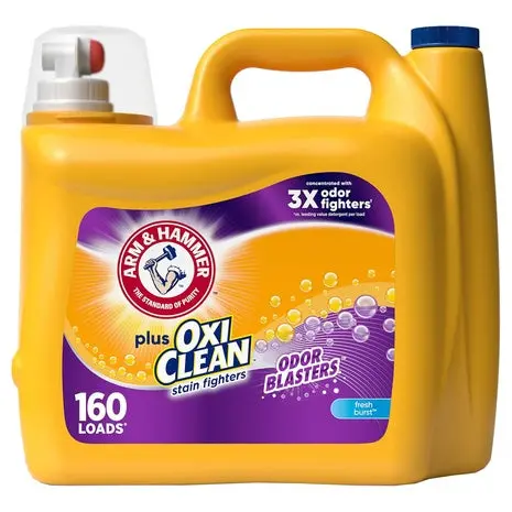 160 Loads Arm & Hammer Plus Oxiclean Liquid Laundry Detergent 1