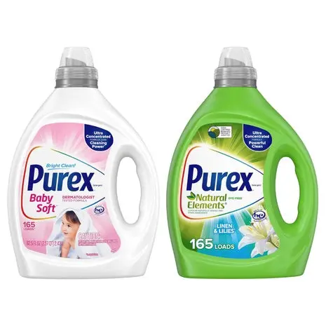 165 Loads Purex Baby Soft Or Natural Elements Liquid Laundry Detergent 1