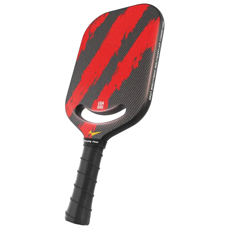 16Mm Warping Point Ascent Carbon Fiber Pickleball Paddle W/ Aero Throat 1