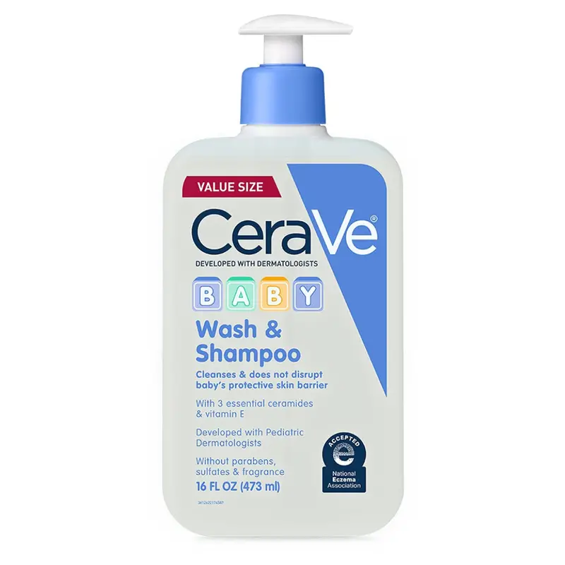 16Oz Cerave Baby Gentle Bath Wash And Shampoo 1