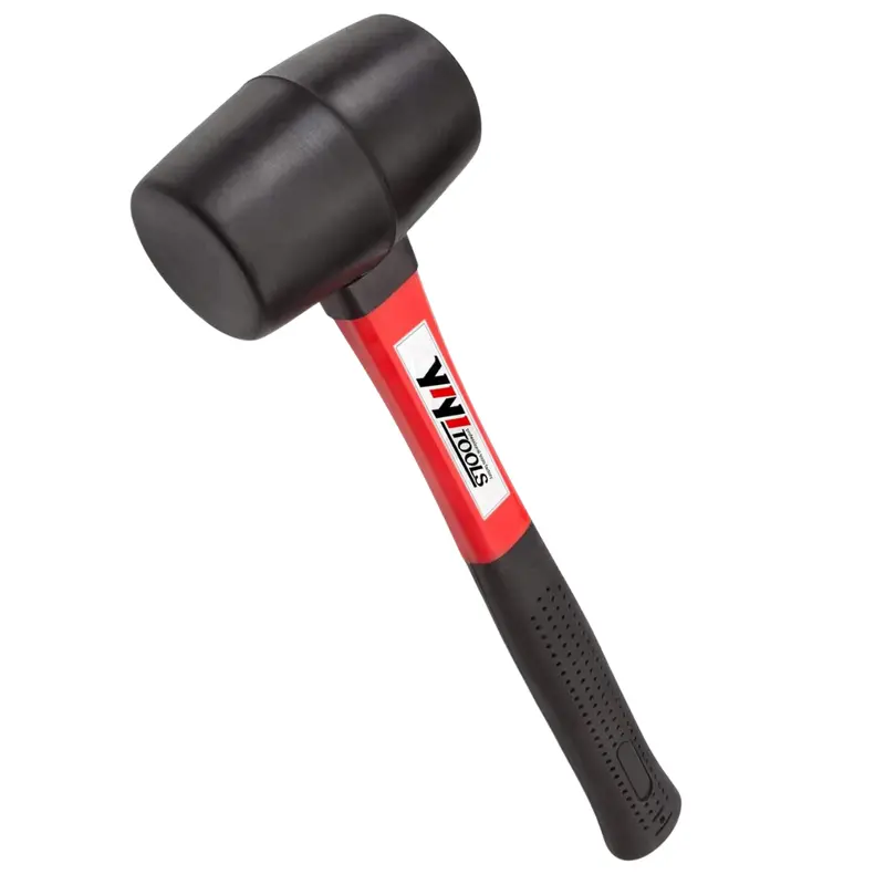 16Oz Rubber Mallet Hammer With Fiberglass Handle 1