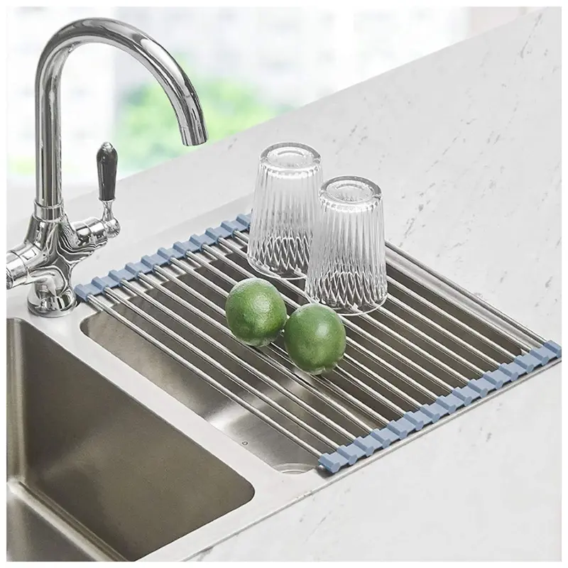 17.5" X 11.8" Roll Up Dish Drying Rack 1
